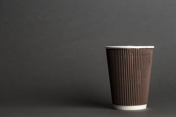 glass of coffee place for text