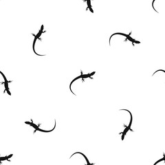 Fototapeta premium Lizard pattern repeat seamless in black color for any design. Vector geometric illustration