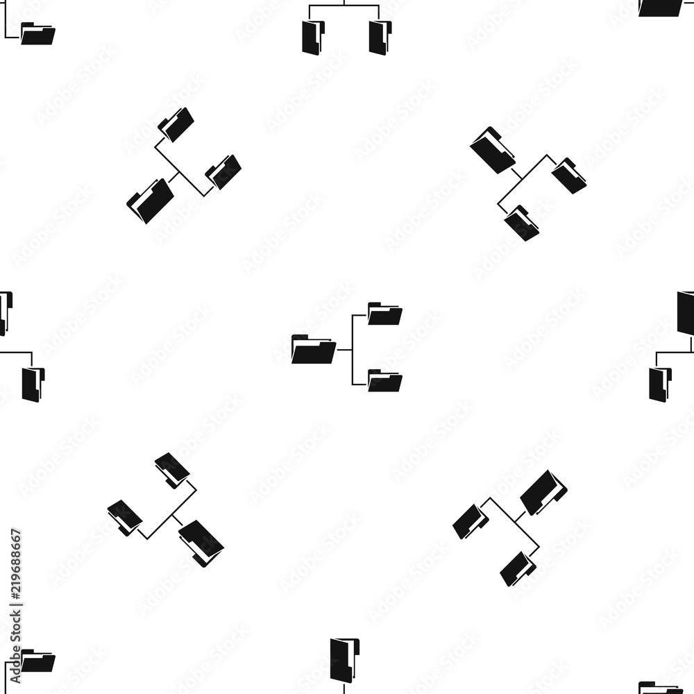 Poster folders structure pattern repeat seamless in black color for any design. vector geometric illustrati