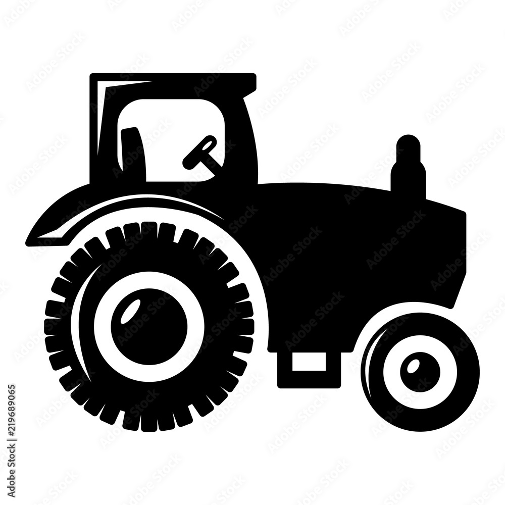 Aufkleber tractor icon . simple illustration of tractor vector icon for web design isolated on white backgroun