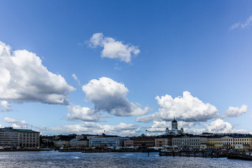 Fototapeta premium View of the Helsinki skyline in a bright sunny day in summer - 5