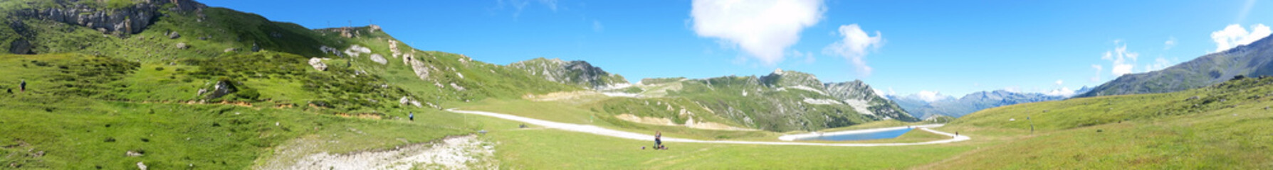 Vue panoramique dans les Alpes françaises