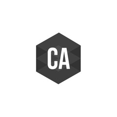 Fototapeta premium Initial Letter CA Logo Template Design