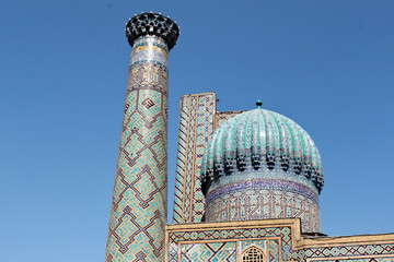 Sher Dor Medressa in Samarkand - obrazy, fototapety, plakaty