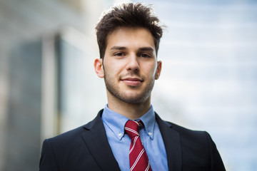 Young businessman outdoor