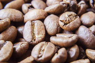 coffee beans scattered over the surface 5