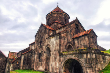 The historic Armenian monastery from the 10th century located in the village of Sanahin, in the...