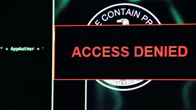 Access denied to CIA interface
