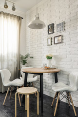 Interior of the kitchen in Scandinavian style
