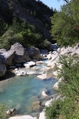 Verdon Canyon in French Provence, Verdon du Gorges, France 