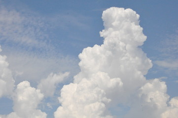 blue sky with clouds