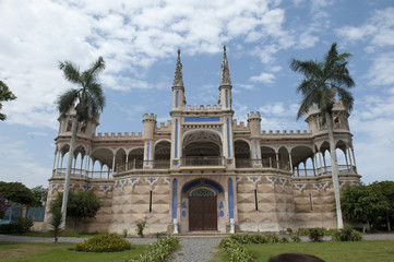 Beautiful view of the castle of San Vicente de Ca ete, Lima.