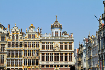 Fototapeta na wymiar Grand Place in Brussels, Belgium July 2018
