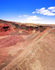 Red mountain in Iceland