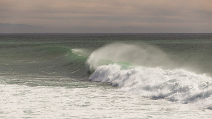 North Atlantic ocean shoreline as seen from Morocco