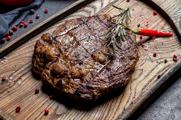 juicy Ribeye steak