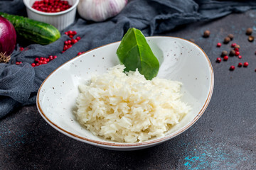boiled rice in a bowl