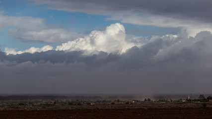 Isolated landscapes in the Sahara desert, Morocco