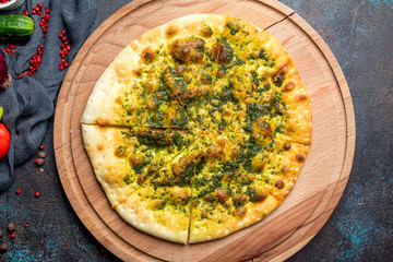 Focaccia with pesto