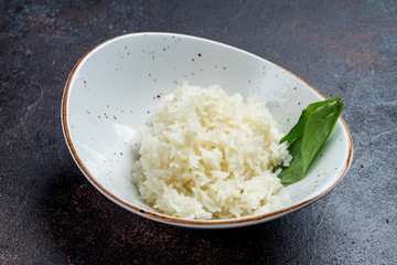 boiled rice in a bowl
