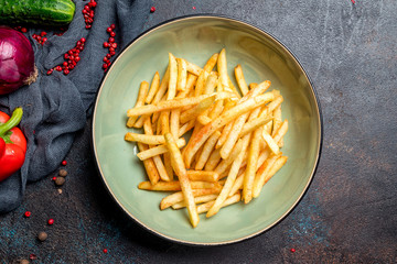 french fries on board