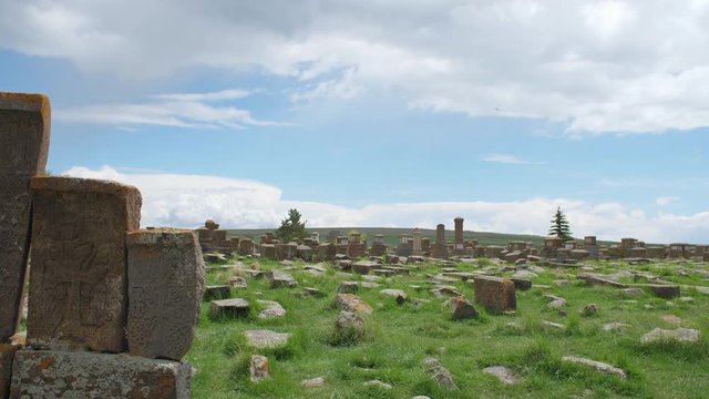 Armenian Khachkars in Noratus Cemetery, Gegharkunik Province, Armenia 1