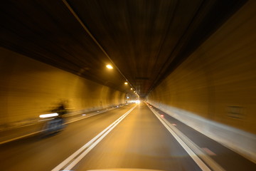 Obraz na płótnie Canvas Strassentunnel / Landecker Tunnel in Tirol