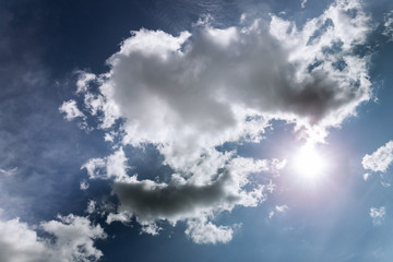 blue sky background with white clouds