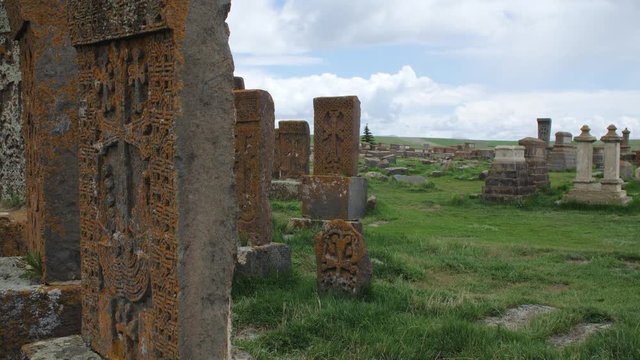 Armenian Khachkars in Noratus Cemetery, Gegharkunik Province, Armenia 6