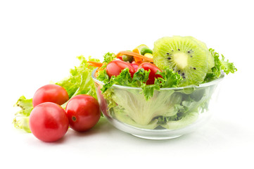 Fresh mixed vegetables salad.