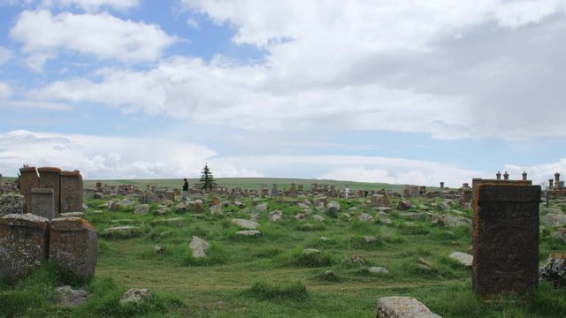 Armenian Khachkars in Noratus Cemetery, Gegharkunik Province, Armenia 9