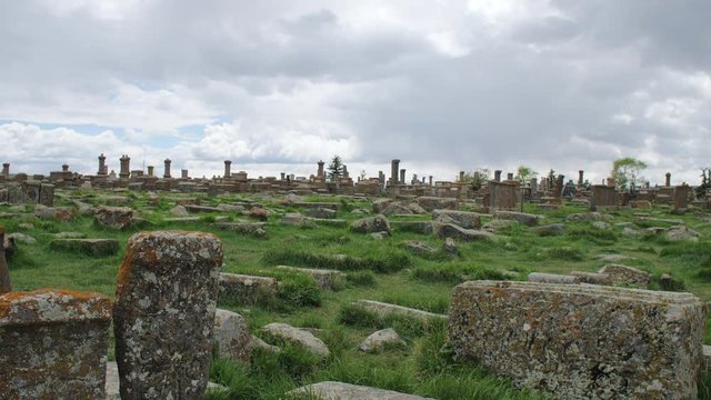 Ancient Tombs and Khachkars in Noratus Cemetery, Gegharkunik Province, Armenia 4