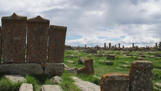 Armenian Khachkars in Noratus Cemetery, Gegharkunik Province, Armenia 11