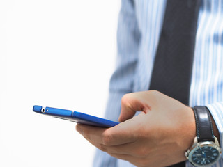 business man using a smartphone