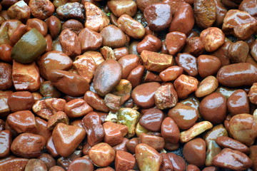 Seixo rolado molhado