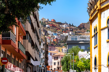 Fototapeta na wymiar In der Innenstadt von Santa Cruz de Tenerife.
