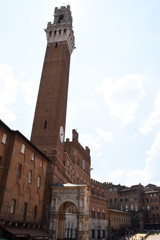 Fototapeta premium Siena - Torre del Mangia e Palazzo comunale