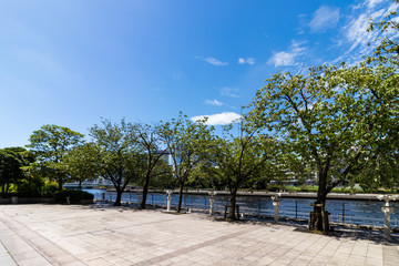 Obraz premium (東京都ｰ都市風景)天王洲川沿いの風景３