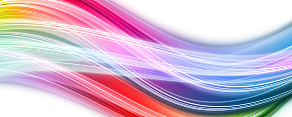 Fantastic elegant wave panorama background design illustration