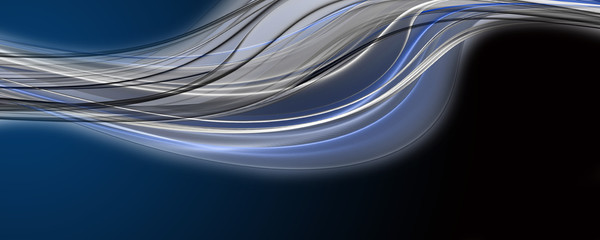 Abstract elegant wave panorama design with space for your text