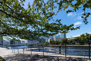 (東京都ｰ都市風景)天王洲川沿いの風景７