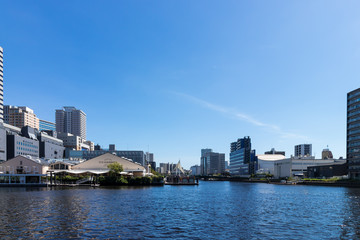 Naklejka premium (東京都ｰ都市風景)天王洲ウォーターフロントビル群６