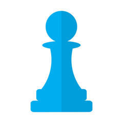 Isolated pawn chess piece icon - obrazy, fototapety, plakaty