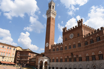 Obraz premium Siena - Torre del Mangia e Palazzo Comunale