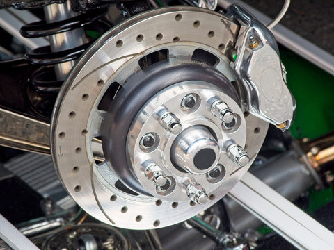 Vintage car wheel detail