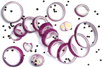 Red onion rings