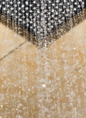 shower in the bathroom close up