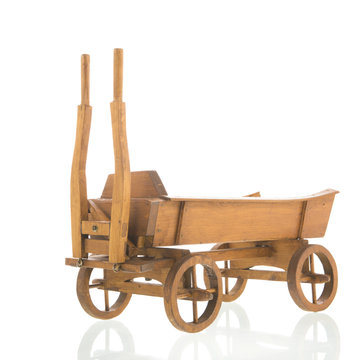 Antique wooden farmers cart
