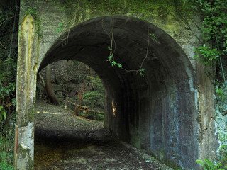 雰囲気のある箕面市のトンネル