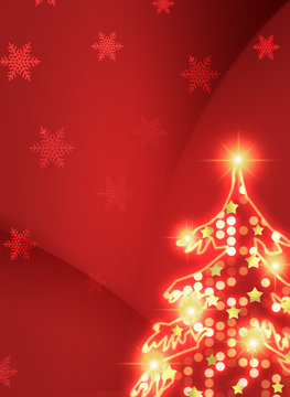 クリスマス ツリー 雪 結晶 クリスマス背景 クリスマスツリー Stock Illustration Adobe Stock